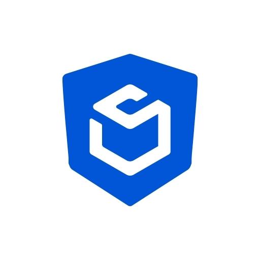 A blue hexagonal shield featuring a white stylized S in the center, this geometric logo highlights ShipAid’s dedication to secure shipping insurance.
